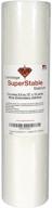 🧵 superstable embroidery stabilizer backing - white cut away stabilizer, 2.0 oz, 12" x 10 yard roll logo