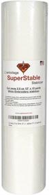 img 4 attached to 🧵 SuperStable Embroidery Stabilizer Backing - White Cut Away Stabilizer, 2.0 oz, 12" x 10 Yard Roll