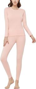 img 4 attached to 🔥 Stay Warm and Cozy with Starlemon's Ultra Soft Fleece Lined Thermal Underwear for Women - Perfect Winter Base Layers