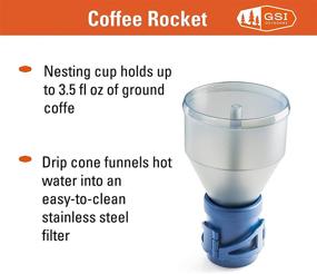 img 2 attached to GSI Outdoors - Coffee Rocket Maker, Blue: Brew Fresh Coffee Anywhere!
