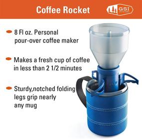 img 3 attached to GSI Outdoors - Coffee Rocket Maker, Blue: Brew Fresh Coffee Anywhere!
