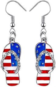 img 2 attached to Patriotic American Butterfly Earring，4Th Independence