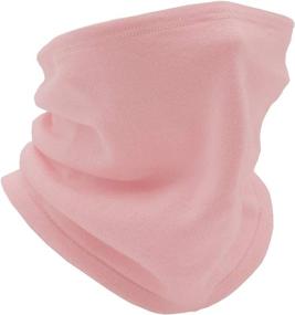 img 4 attached to 🌬️ Soft Cotton Adjustable Face Cover: Reusable Neck Gaiter Scarf Mask Bandana for Breathable Comfort