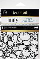 🌸 impressive icraft deco foil toner card fronts: exquisite flowers and elegant lines logo