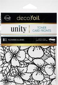 img 1 attached to 🌸 Impressive iCraft Deco Foil Toner Card Fronts: Exquisite Flowers and Elegant Lines