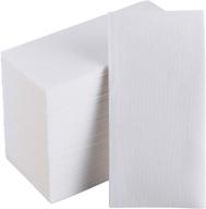 🧻 200 pack focusline disposable bathroom paper towels: linen-feel guest towels for weddings, events & parties logo