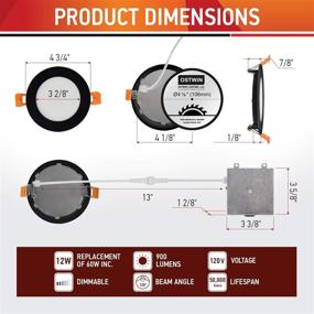 img 2 attached to OSTWIN Recessed Ultrathin Downlight Equivalent