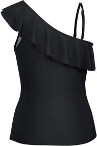 img 2 attached to Stylish Yonique Strapless Bathing Tankini for Women - Swimsuits & Cover Ups