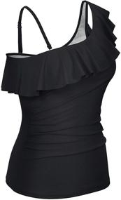 img 3 attached to Stylish Yonique Strapless Bathing Tankini for Women - Swimsuits & Cover Ups