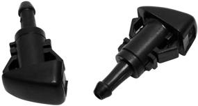 img 1 attached to ZHParty Front Windshield Washer Nozzle Wiper Spray Jet Kit for Chrysler 300, Dodge Magnum, Dodge Charger, Jeep Compass - Easy OEM Replacement