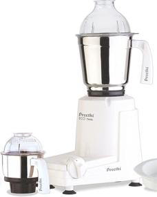 img 1 attached to Preethi Eco Twin Mixer Grinder, 110V, White, 2 Jar (MGA-516)