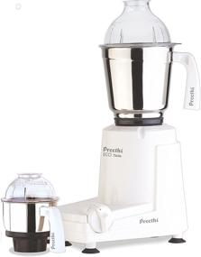 img 2 attached to Preethi Eco Twin Mixer Grinder, 110V, White, 2 Jar (MGA-516)