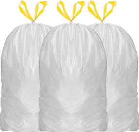 img 4 attached to 🗑️ Bilieasy 50L Bin Bags - 100Pcs 64x71 cm Bin Liners for Office, Kitchen, Bedroom - 13 Gal Garbage Bags (100Pcs)