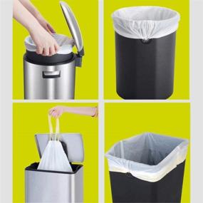 img 1 attached to 🗑️ Bilieasy 50L Bin Bags - 100Pcs 64x71 cm Bin Liners for Office, Kitchen, Bedroom - 13 Gal Garbage Bags (100Pcs)