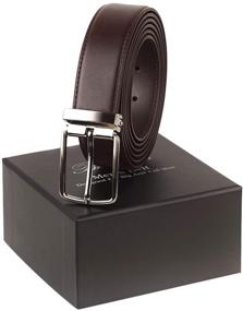 img 1 attached to 👔 High-Quality Genuine Leather Men's Accessories and Belts with a Classic Fashion Design