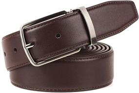 img 3 attached to 👔 High-Quality Genuine Leather Men's Accessories and Belts with a Classic Fashion Design