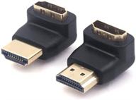 🔌 vce combo hdmi 90° and 270° right angle male to female adapter - 3d & 4k supported - enhance your hdmi connection! logo