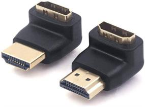 img 4 attached to 🔌 VCE Combo HDMI 90° and 270° Right Angle Male to Female Adapter - 3D & 4K Supported - Enhance Your HDMI Connection!