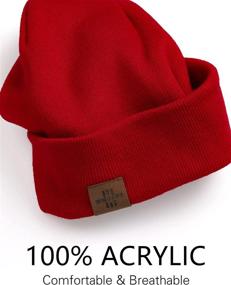 img 3 attached to Winter Beanie Acrylic Unisex Cuffed Outdoor Recreation and Hiking & Outdoor Recreation Clothing