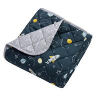 🚀 trend lab rockets quilted jersey baby blanket: a cozy and stylish essential for your little one logo