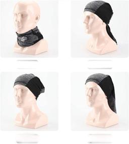 img 1 attached to 🧢 VOCALOL Summer UV Protective Elastic Balaclava Face Mask with Cooling Effect, Reusable Headwear for Sports - Headbands Neck Gaiter