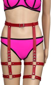 img 1 attached to Alisikee Leather Harness Adjustable Garter