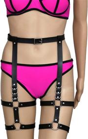 img 2 attached to Alisikee Leather Harness Adjustable Garter