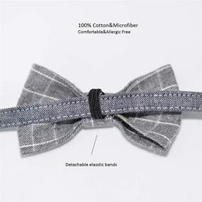 img 2 attached to 🐱 M-YOUNG Pet Soft & Comfy Bow Tie Cat Collar and Dog Collar: Perfect Pet Gift for Cats and Dogs in 2 Sizes!