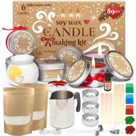 🕯️ complete candle making kit for adults - 89 pc supplies - crafts for women - includes wicks, soy wax, and more! logo