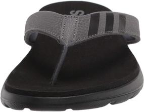 img 3 attached to 👟 Adidas Comfort Slide Sandal Black Men's Athletic Shoes: Ultimate Comfort in Every Step