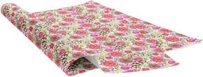 img 1 attached to 🌸 Jillson &amp; Roberts Printed Floral Gift Tissue - Happy Flower Design (4 Folded Sheets), 20&#34; x 30&#34;