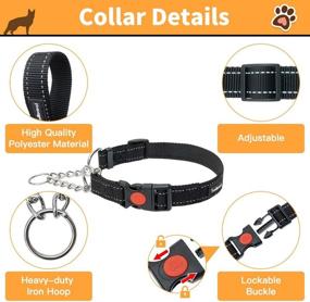 img 2 attached to 🐶 Reflective Dog Martingale Collar with Leash Kit - Quick Release Buckle & Strong Rope Leash for Training Small Medium Large Dogs