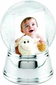 img 3 attached to 📸 Capture Magical Moments in the Photo Snow Globe with Stylish Silver Base