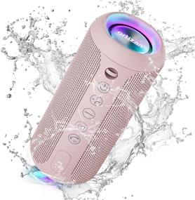 img 4 attached to 🔊 Ortizan Portable Bluetooth Speaker - IPX7 Waterproof Wireless Speaker with 24W Loud Stereo Sound, Outdoor Speakers featuring Bluetooth 5.0, 30-Hour Playtime, 66ft Bluetooth Range, and TWS Pairing for Home