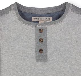 img 3 attached to 👕 Boys' Organic Cotton Henley Tee by Hope & Henry