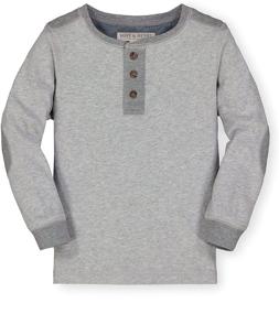 img 4 attached to 👕 Boys' Organic Cotton Henley Tee by Hope & Henry