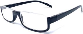 img 3 attached to Rectangle Reading Glasses Rimless Readers