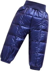 img 4 attached to ❄️ Ultimate Winter Protection: Toddler Windproof Puffer Lightweight Snow Pants