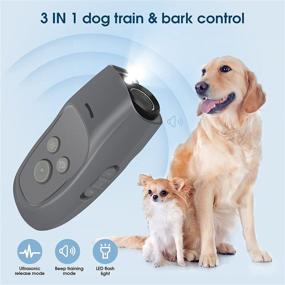 img 3 attached to 🐶 Ultimate 3-in-1 Anti Barking Device for Dogs: Ultrasonic Bark Control & Training Device with 3 Frequencies, Rechargeable, Ideal for Small to Large Dogs, 16.4ft Range