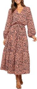 img 4 attached to MITILLY Womens Leopard Ruffle Sleeve Women's Clothing