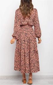 img 3 attached to MITILLY Womens Leopard Ruffle Sleeve Women's Clothing