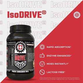 img 1 attached to ISODRIVE Premium Whey Isolate (Cinnamon Roll) - Enhance Your Protein Intake with a Scrumptious Twist