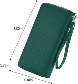 img 2 attached to 👛 WOZEAH Women's Wallets: Stylish Leather Color Blocking Handbags & Wallets for Women