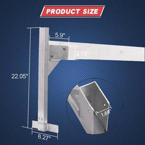img 3 attached to Производитель: Tiewards Алюминиевая кронштейн на закрытых трейлерах