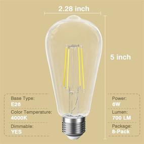 img 3 attached to Улучшите освещение вашего дома с помощью SHINESTAR Dimmable Daylight Filament ламп