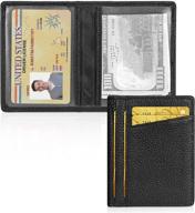 🔒 ultimate protection and style: unaone slim minimalist wallet blocking logo