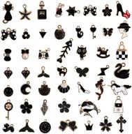 supplies assorted pendants accessories bracelet（black） logo