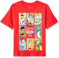 🧒 toy story 4 little boys' characters short sleeve graphic t-shirt by pixar logo