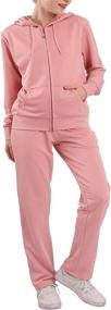 img 4 attached to 🏃 Women's Tracksuit Sweatsuit Sets: 2 Piece Jogging Outfits