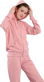 img 3 attached to 🏃 Women's Tracksuit Sweatsuit Sets: 2 Piece Jogging Outfits